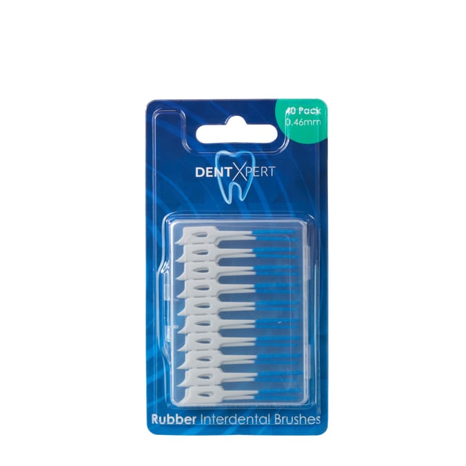 Dent X Pert Rubber Interdental Brushes 0.46mm 40 Pack