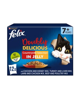 Felix Doubly Delicious 7+ Countryside Selection Wet Cat Food 12 x 100g
