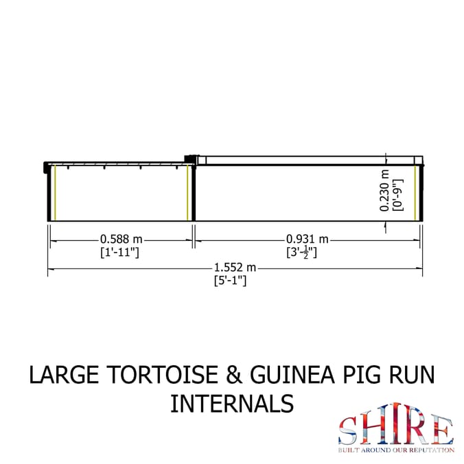 Shire Tortoise & Guinea Pig Run