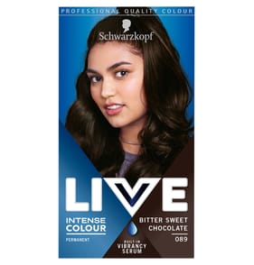 Schwarzkopf LIVE Intense Colour Brown Hair Dye Permanent - Bitter Sweet Chocolate 089