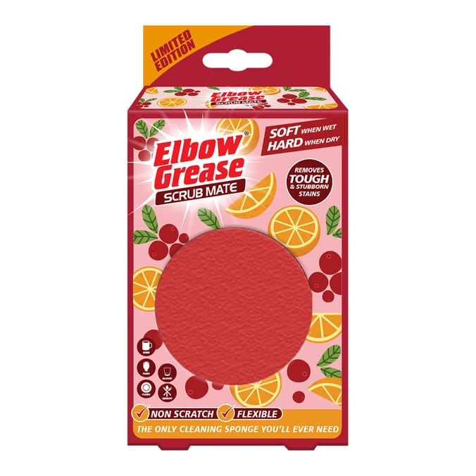  Elbow Grease Scrub Mate - Cranberry & Orange 
