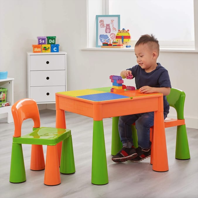 Liberty House Toys Kids 5-in-1 Activity Table and 2 Chairs Set