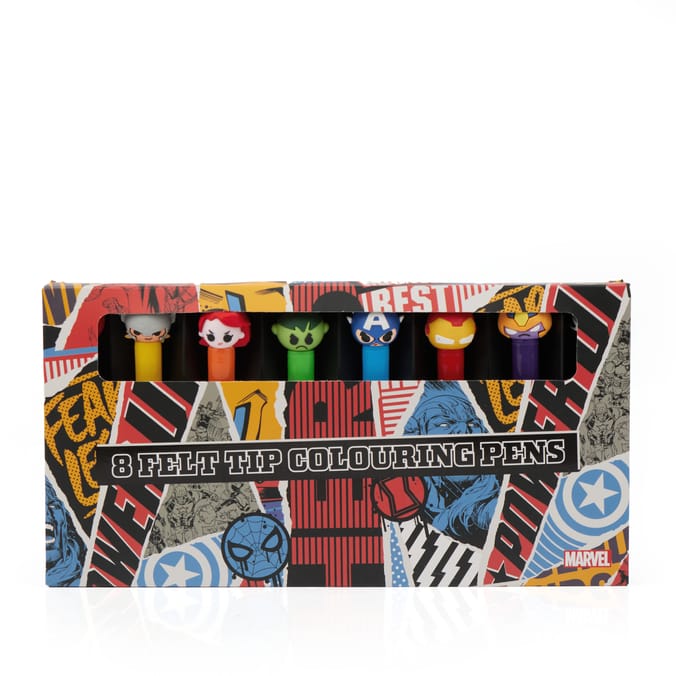 Avengers 8 Colour Felt Pens