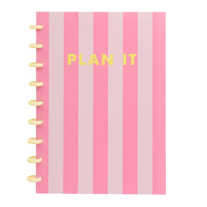 Big Plans A4 Neon Notebook - Pink