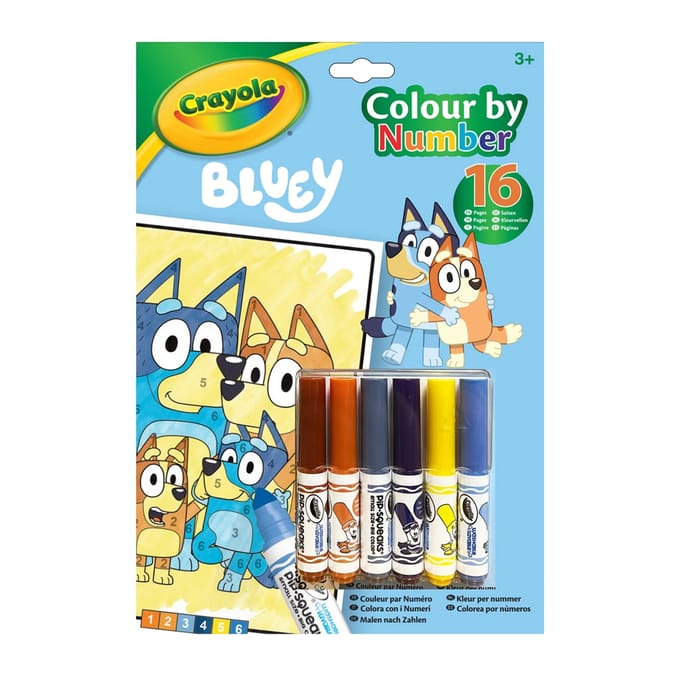 Crayola Colour By Numbers Bluey