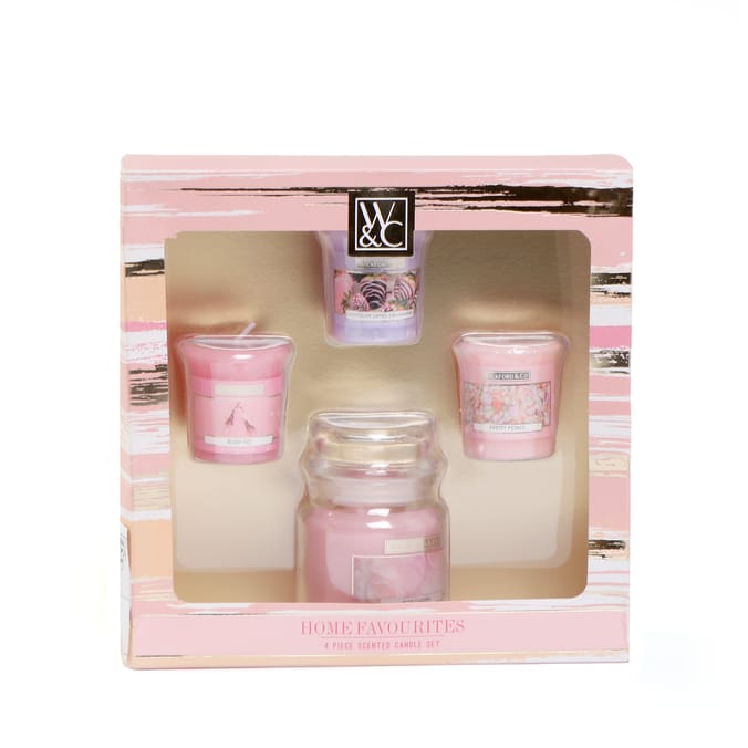 Wickford & Co 4 Piece Candle Valentines Gift Set