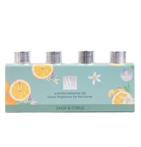 Wickford & Co Scented Refresher Oils 4 Pack - Sage & Citrus