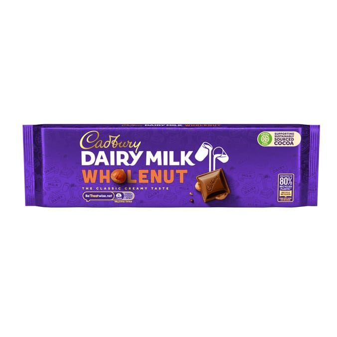 Cadbury Dairy Milk Wholenut Chocolate Bar 280g