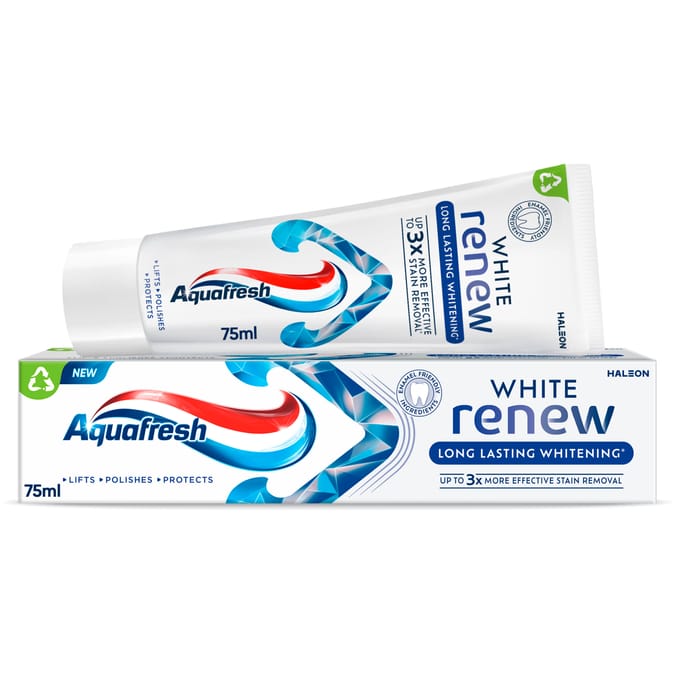Aquafresh White Renew Long Lasting Whitening Toothpaste 75ml