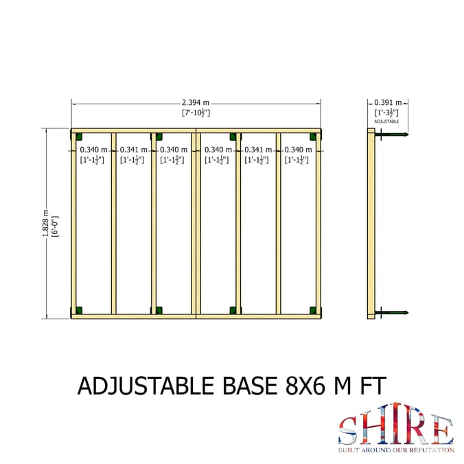 Shire Adjustable Base Kit