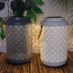 The Outdoor Living Collection Mosaic Style Solar Lantern