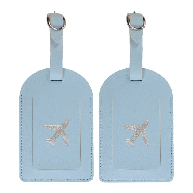 TravelShop Luggage Tags Blue Home Bargains
