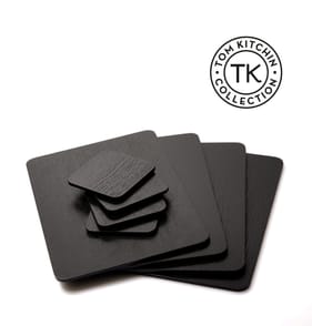 Tom Kitchin Black Placemats & Coasters 4 Pack