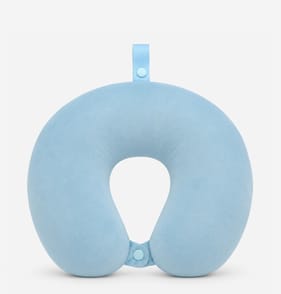 Travel Memory Foam Travel Pillow - Blue 