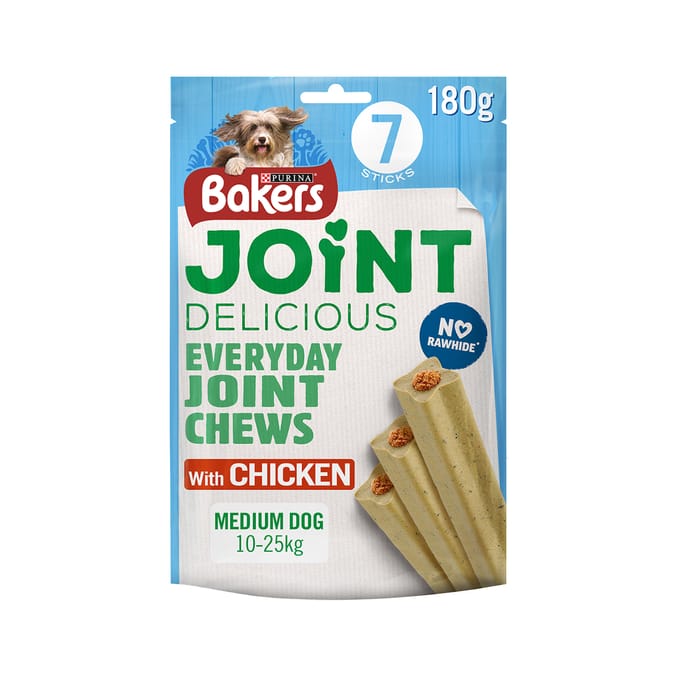 Bakers Joint Delicious Medium Dog Chicken Dog Chews 6 x 180g