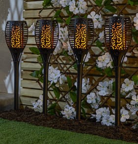 Firefly Solar Light Co Large Torch Flickering Solar Light