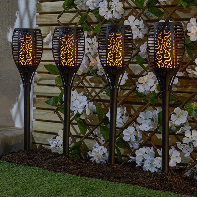 Firefly Solar Light Co Large Torch Flickering Solar Light