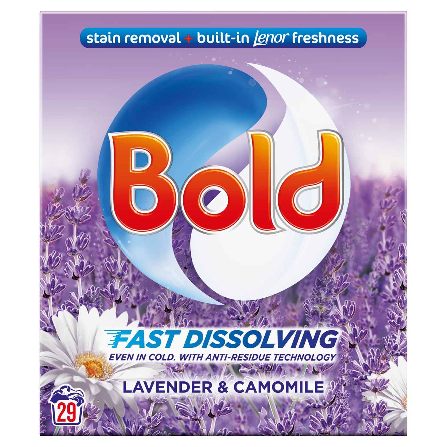 Bold Washing Powder Lavender & Camomile 29 Washes 1.74kg | Home Bargains