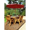 Charles Taylor 6 Seat Rectangular Table Set With Parasol