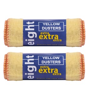 Yellow Dusters 8 Pack x2