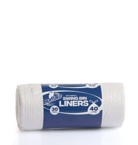 Buffalo Tie Handle Swing Bin Liners 40 Litre 30 Pack