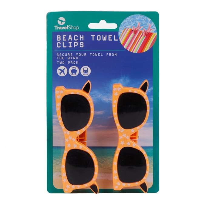 TravelShop Beach Towel Clip 2 Pack