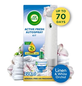 Air Wick Active Fresh Kit Linen & White Orchid 228ml