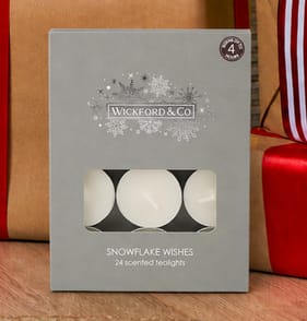 Wickford & Co Scented Tealights 24 Pack - Snowflake Wishes  