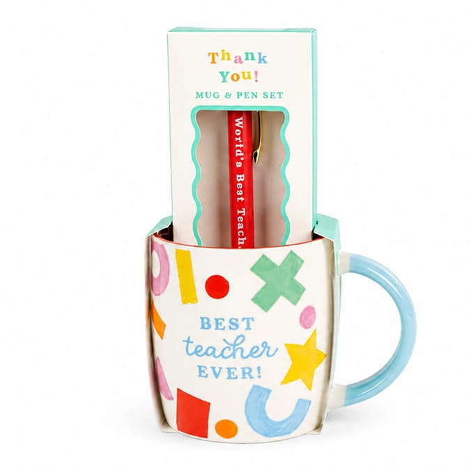 Thank You Teacher Mug & Pen Set