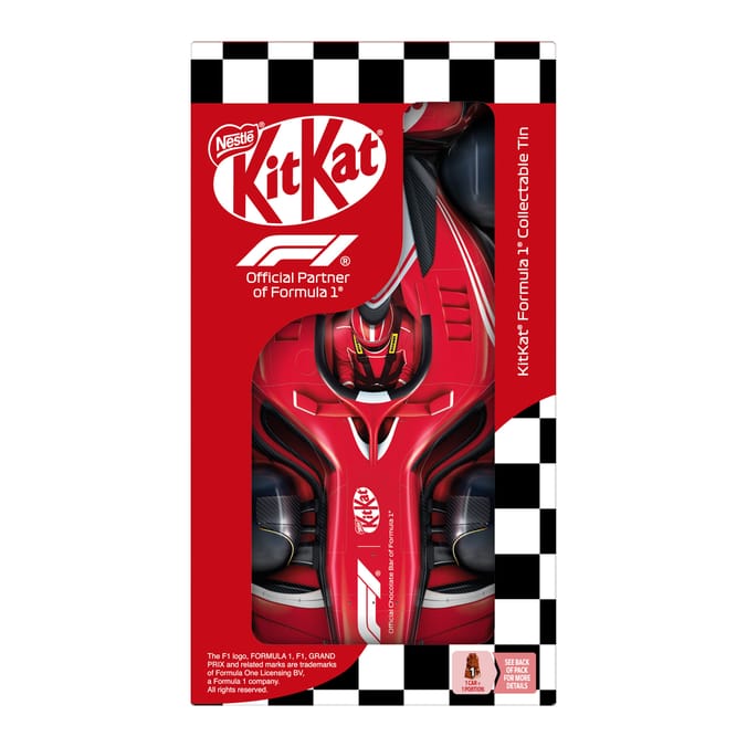 KitKat F1 Milk Chocolate Collectable Tin Car 132g