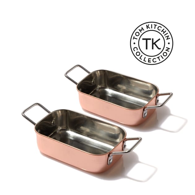 Tom Kitchin Copper Mini Serving Roaster 2 Pack Home Bargains