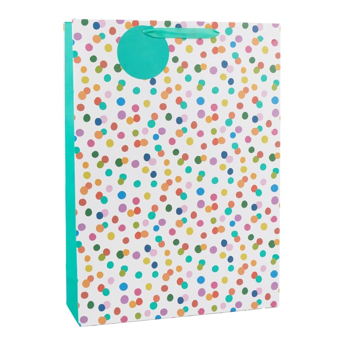 Let's Party Multi Colour Spots XL Gift Bag