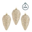 Winter Charm Pinecone Christmas Decoration 6 Pack