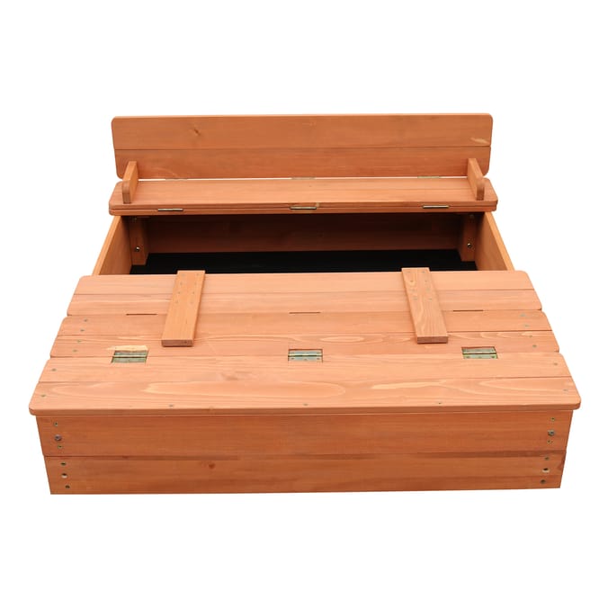 Liberty House Toys Kids Sandpit With Seating And Cover