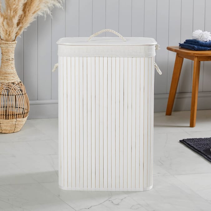 Home Collections Bamboo Laundry Basket Home Bargains