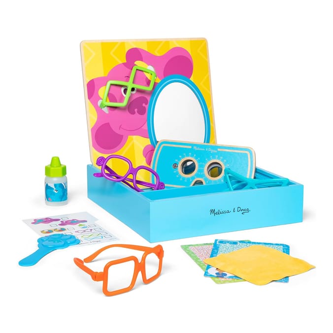 Melissa & Doug Blue’s Clues & You! Time for Glasses Eye Doctor Play Set