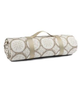 The Lifestyle Edit Coastal Retreat Oxford Picnic Blanket - Beige