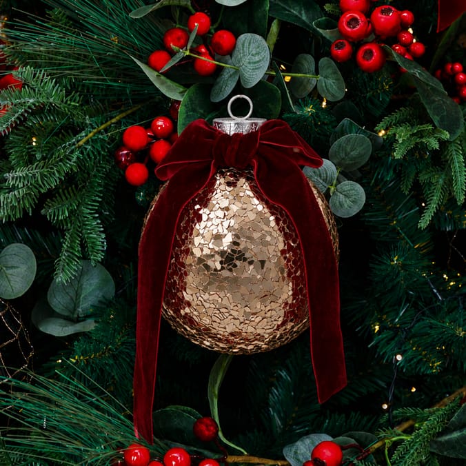 Festive Feeling Alpine Woods Glitter Bauble