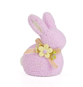 Happy Easter Easter Sitting Borg Bunny - Lilac