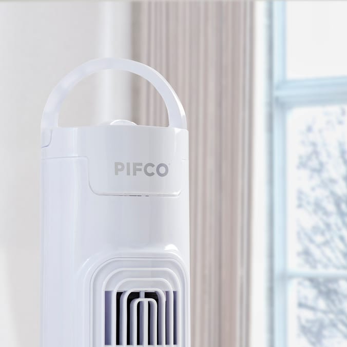 Pifco 32" Oscillating Tower Fan - White
