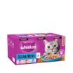 Whiskas Ocean Menu In Jelly 1+ Adult Wet Cat Food Tins 6x400g