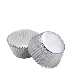 Jane Asher Metallic Muffin Cases - Silver