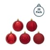 Festive Feeling 8cm Christmas Bauble 20 Pack