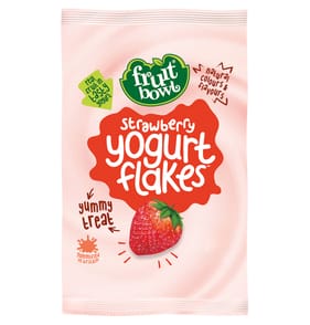 Fruit Bowl Strawberry Yogurt Flakes 4 x 18g x6