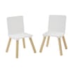 Liberty House Toys Kids White & Pinewood Chairs