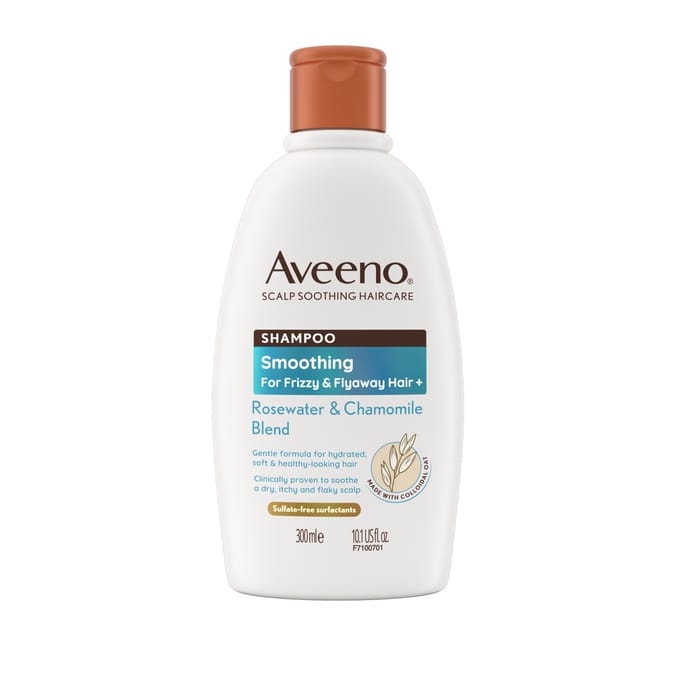Aveeno Haircare Smoothing+ Rose Water & Chamomile Blend Shampoo 300ml