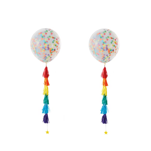 Let's Party 2 Giant Confetti Balloons Bright Home Bargains