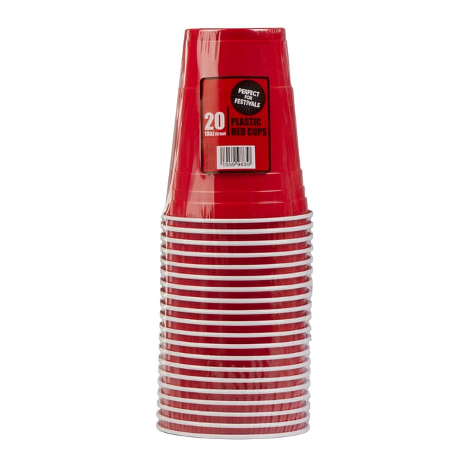 Plastic Red Cups 20s x12