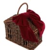 Festive Feeling Alpine Woods Rattan House Basket With Bow