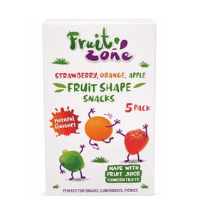 Fruit Zone Strawberry, Orange, Apple Fruit Shape Snacks 100g